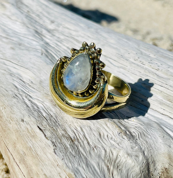 Brass Maya Gypsy Ring